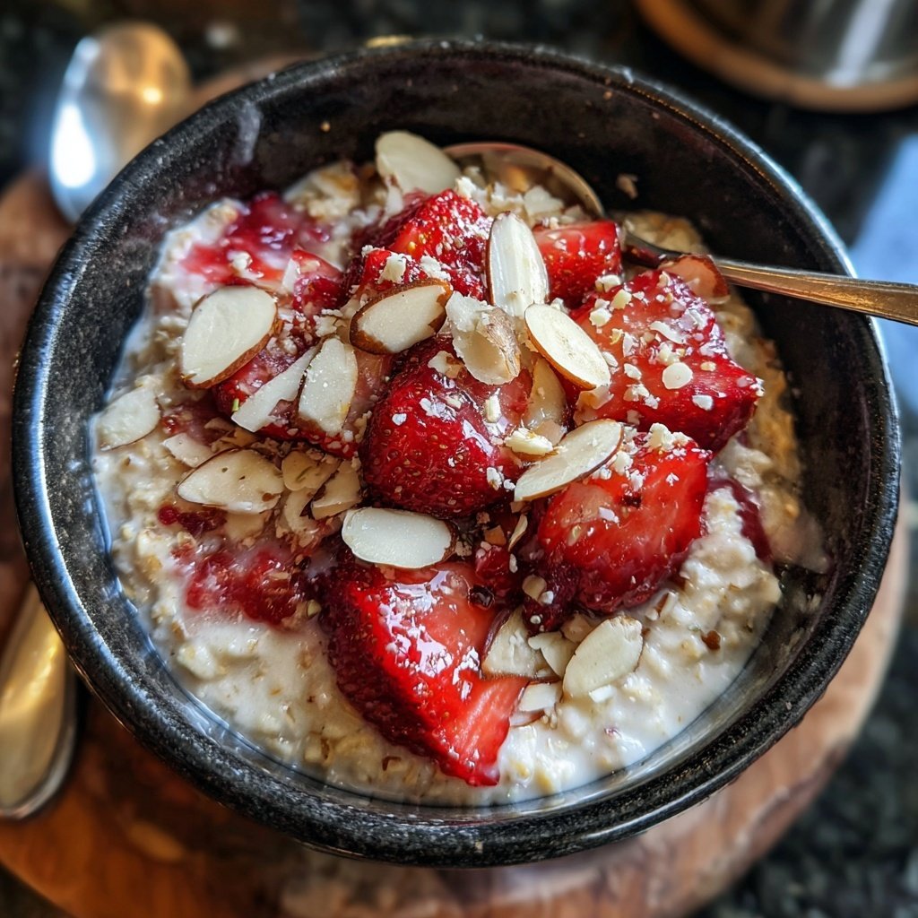 Strawberry Almond Overnight Oats