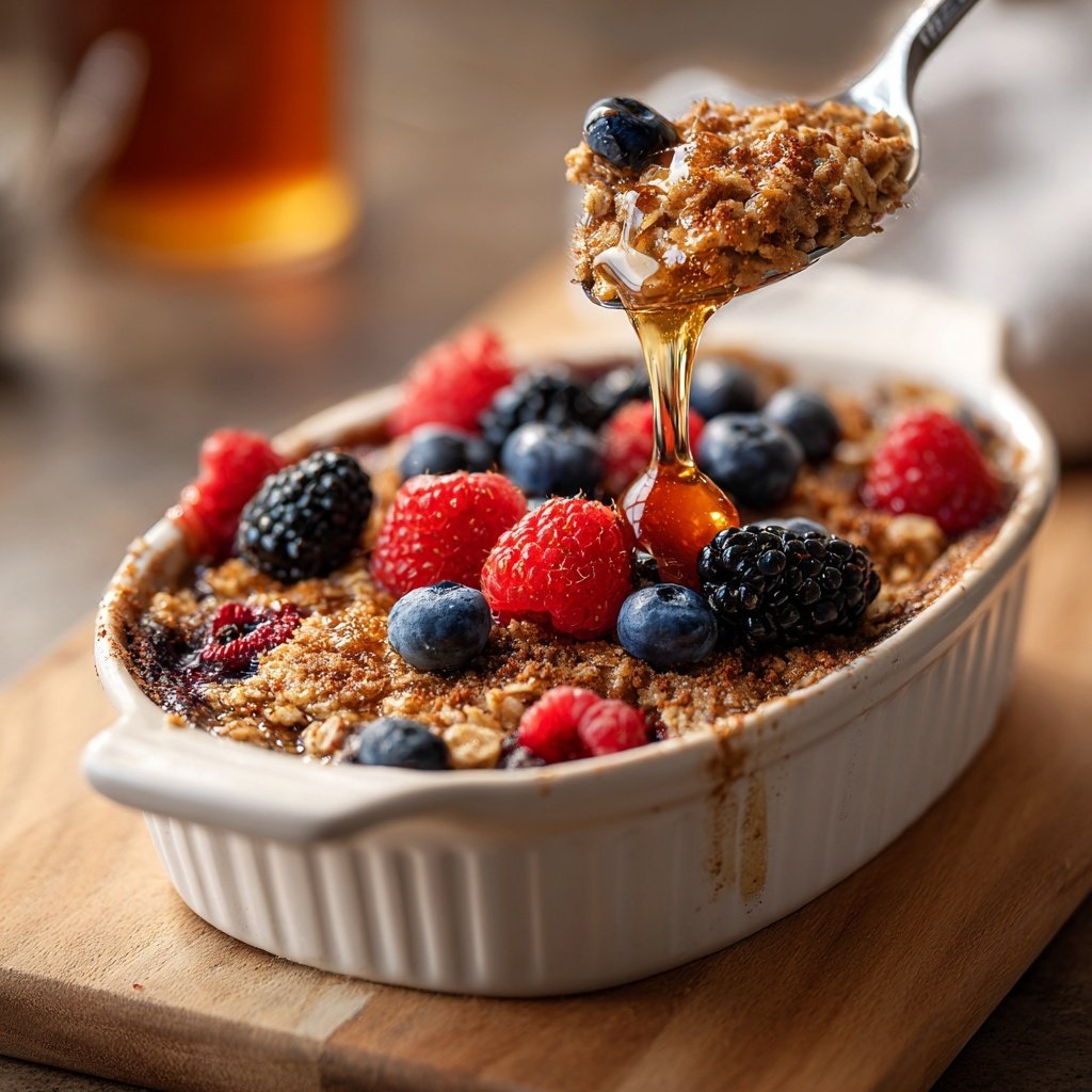 Breakfast Baked Oatmeal With Berries