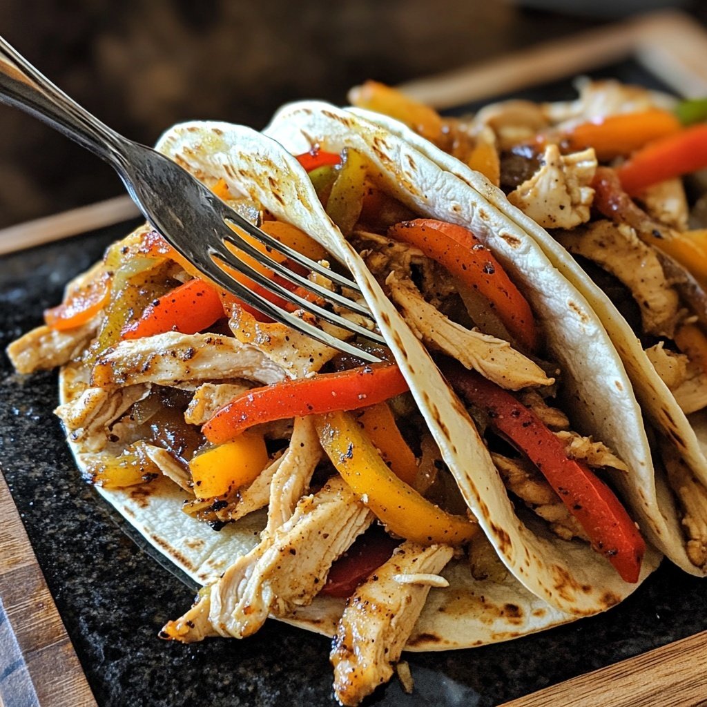 Cozy Crockpot Chicken Fajitas