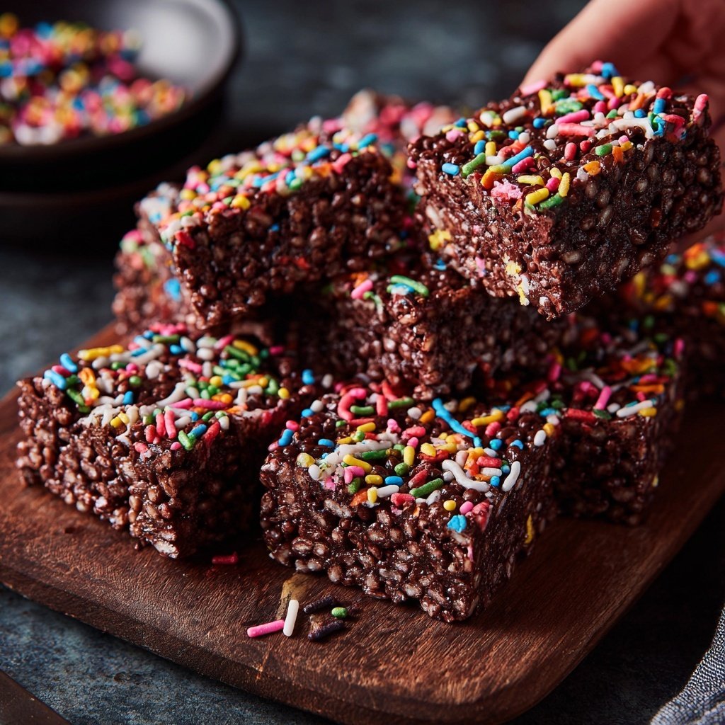 Super Bowl Desserts Chocolate Rice Crispy Treats