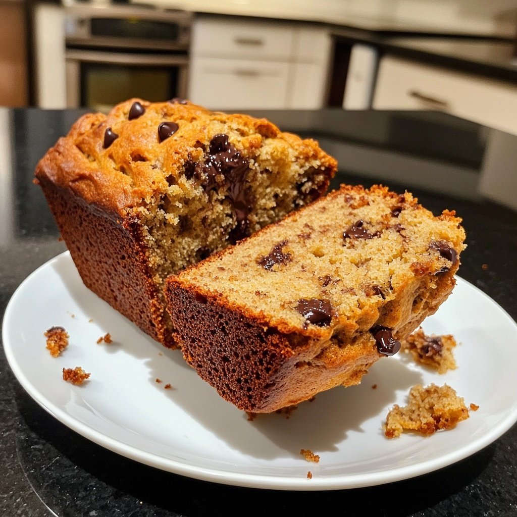 Banana Bread with Mini Chocolate Chips Recipe
