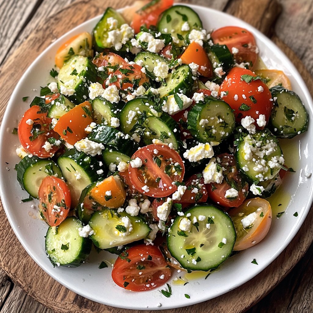 Simple Greek Salad with Feta Recipe