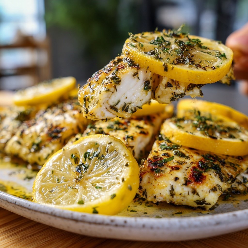 Healthy & Light Lemon Grilled Fish Plate