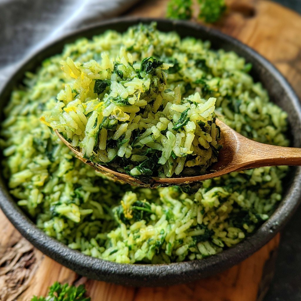 Mediterranean Spinach Rice