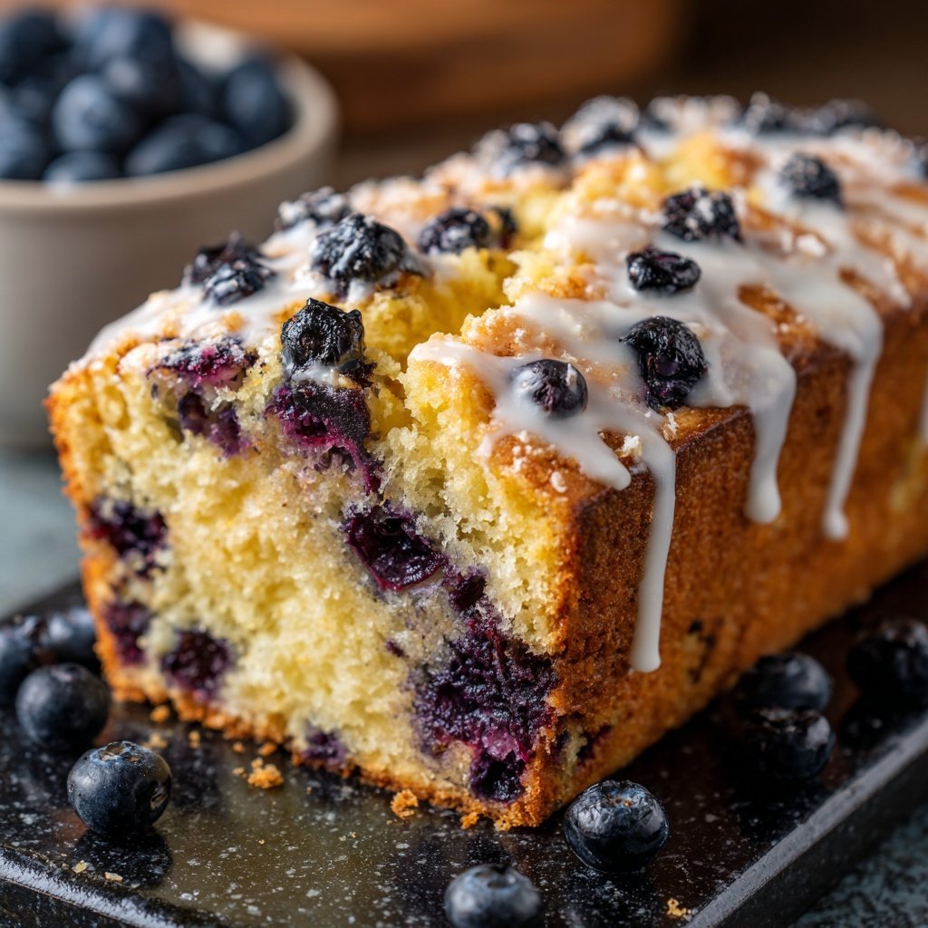 Baking & Desserts Lemon Blueberry Loaf Cake