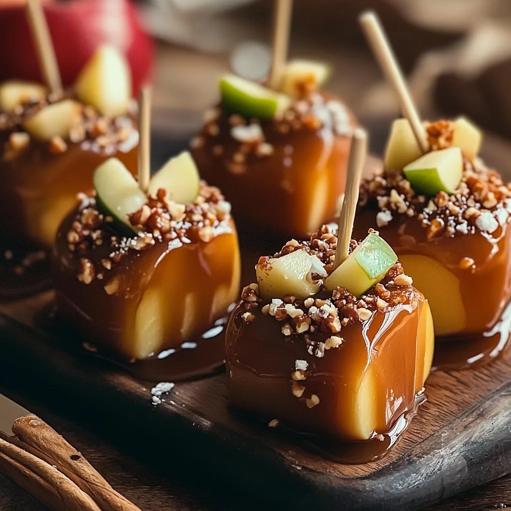 Mini Caramel Apple Bites