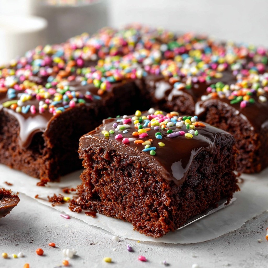 Chocolate Ganache Sheet Cake
