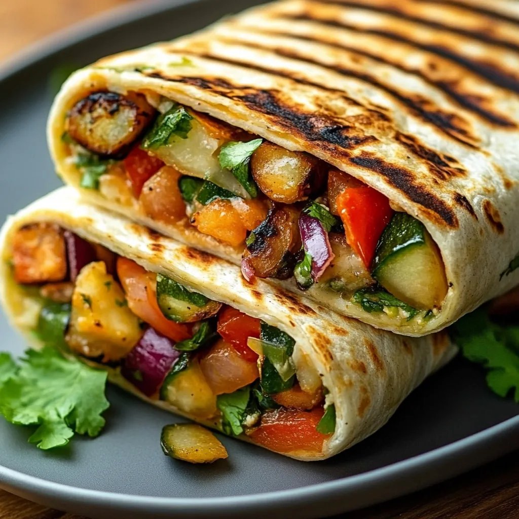Easy Grilled Veggie Wraps