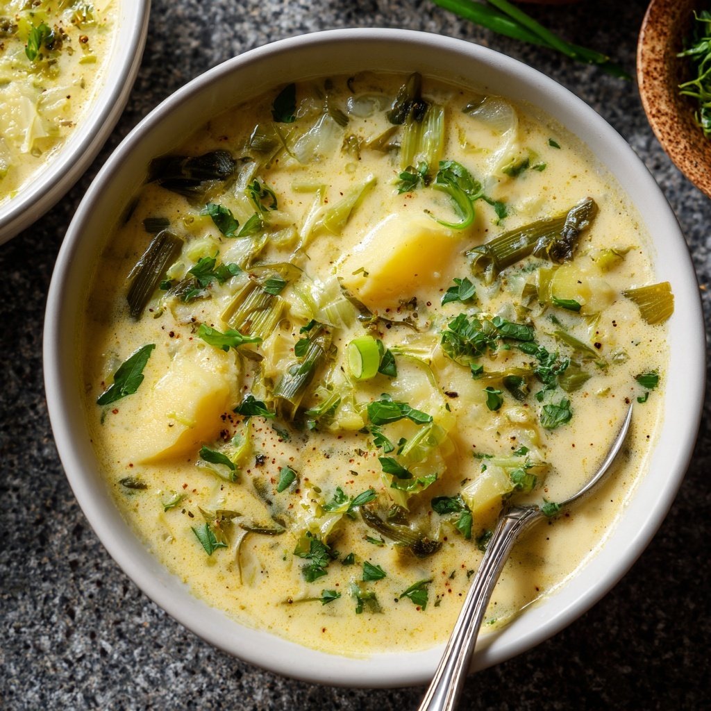 Spring Potato Leek Soup