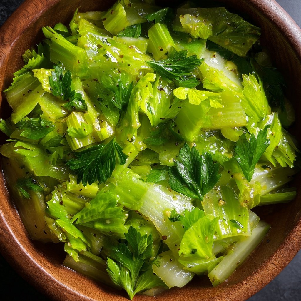Celery Salad With Mustard Dressing